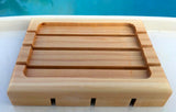 Wooden Soap Dish Drainer Spanish  Cedar USA Made Hostess Gift Holiday Gift Basket